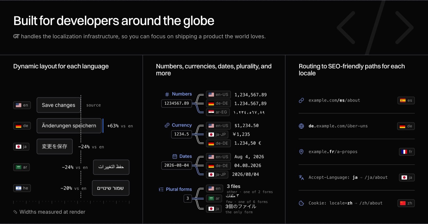 Developer section: desktop, dark theme